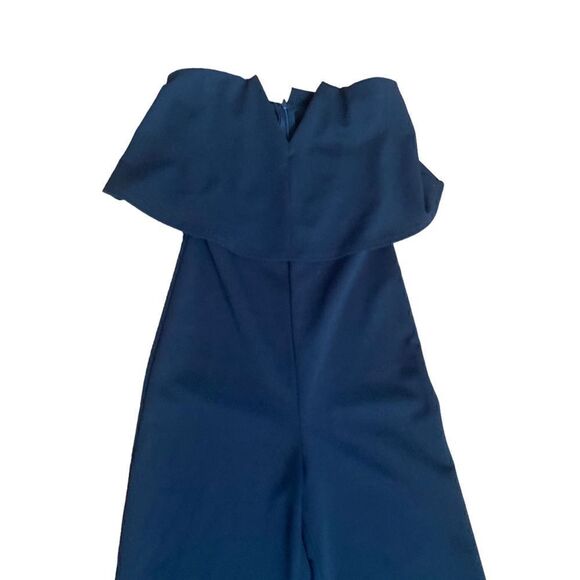 Lulus Power Of Love Black Strapless V Neck Jumpsuit Size XS - Picture 5 of 11